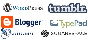 blogging platforms logos